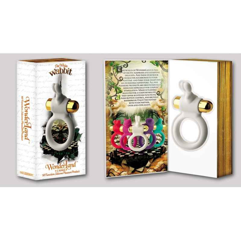 WONDERLAND C-RING. 10 FUNKTIONEN. THE WHITE WABBIT. WEISS WONDERLAND C-RING. 10 FUNKTIONEN. THE WHITE WABBIT. WEISS