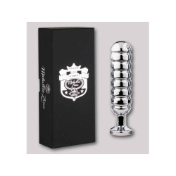 METALLIE ZONE ALUMINIUM 5. 5ZOLL BUTT PLUG. SILBER. 13. 5CM