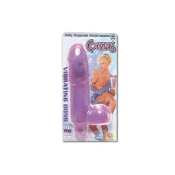 COCKTAILS VIBRATING COCK. MIT BALLS. WASSERFEST. LILA. 17. 8CM