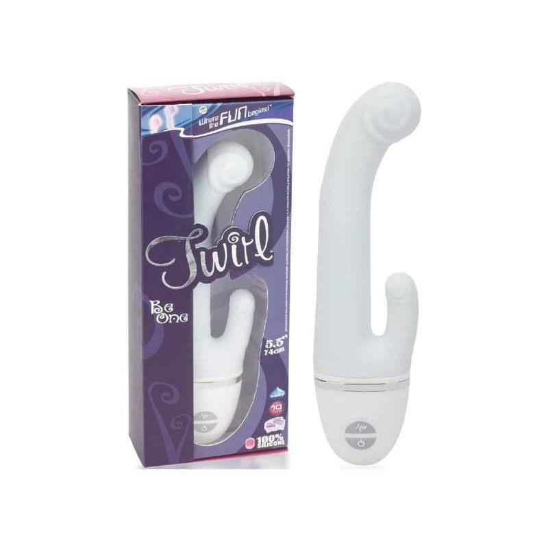 TWIRL TWIN BULLET VIBE. SILIKON. 10 FUNKTIONEN. HELLBLAU. 14CM TWIRL TWIN BULLET VIBE. SILIKON. 10 FUNKTIONEN. HELLBLAU. 14CM