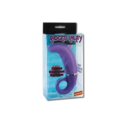 RIDGED INLAY. 7-SPEED MASSAGER. WASSERFEST. MIT BATTERIEN. LILA
