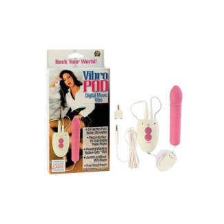 VIBRO POD DIGITAL MUSIC VIBRATOR. 8 FUNKTIONEN. PINK