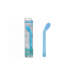 VELVET TOUCH G-SPOT VIBE. WASSERFEST. RIBBED. BLAU. 15. 8CM