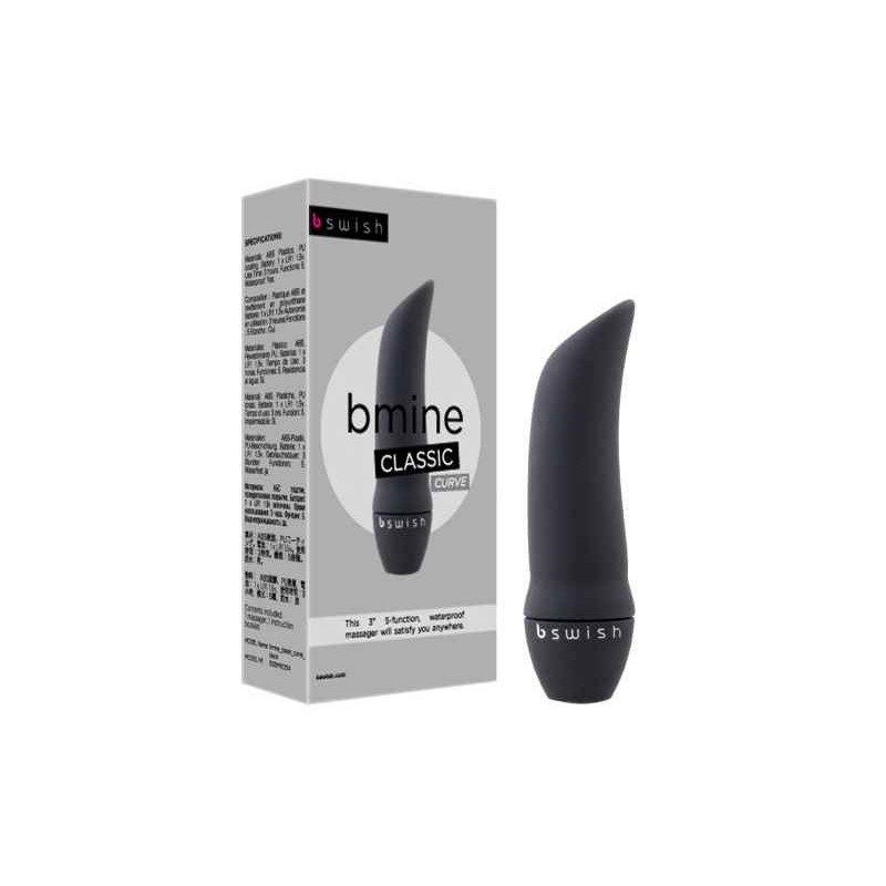 BMINE CLASSIC CURVE. MINI VIBE. 5 FUNKTIONEN. SCHWARZ. 6. 4CM BMINE CLASSIC CURVE. MINI VIBE. 5 FUNKTIONEN. SCHWARZ. 6. 4CM