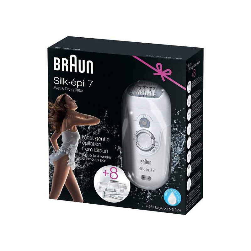 Braun Épilateur SE 7-561WD Bikini pack