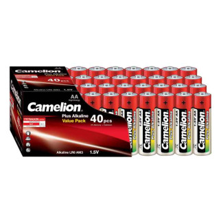 Camelion Pack de 40 piles  Alcaline LR6 Mignon AA