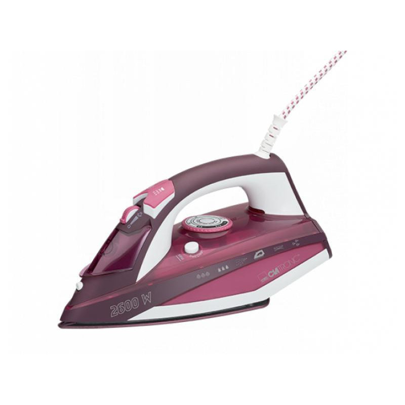 Fer à vapeur 2600W Clatronic DB 3705 Blanc-Rouge Fer à vapeur 2600W Clatronic DB 3705 Blanc-Rouge