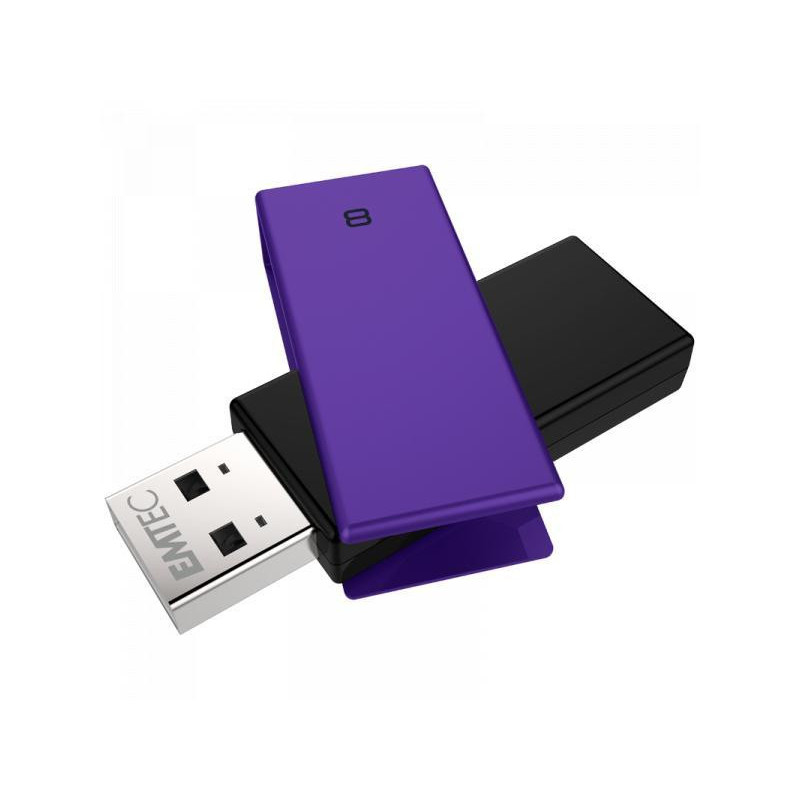 Emtec USB Flash Drive C350 Brick 2.0 8GB Purple Emtec USB Flash Drive C350 Brick 2.0 8GB Purple