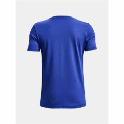 Herren Kurzarm-T-Shirt Under Armour Curry Lightning Logo Blau