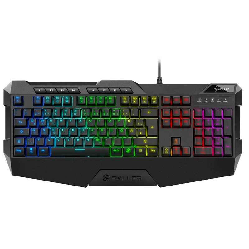 Sharkoon SKILLER SGK4 USB QWERTZ Allemand Noir 4044951020454 Sharkoon SKILLER SGK4 USB QWERTZ Allemand Noir 4044951020454