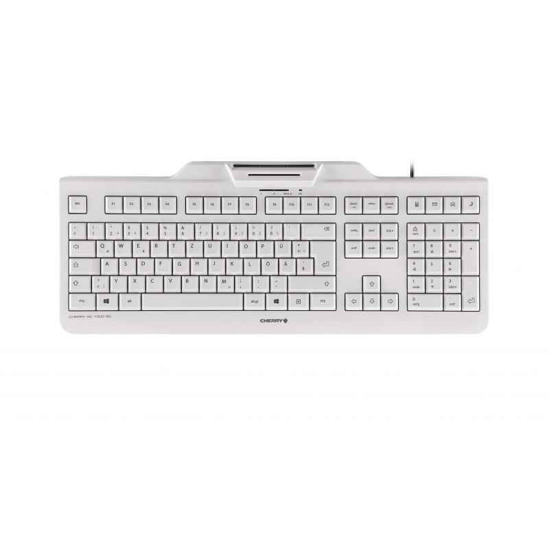 Cherry KC 1000 SC clavier USB QWERTZ Allemand Gris JK-A0100DE-0 Cherry KC 1000 SC clavier USB QWERTZ Allemand Gris JK-A0100DE-0