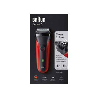 BRAUN Rasoir Serie3 300S rouge