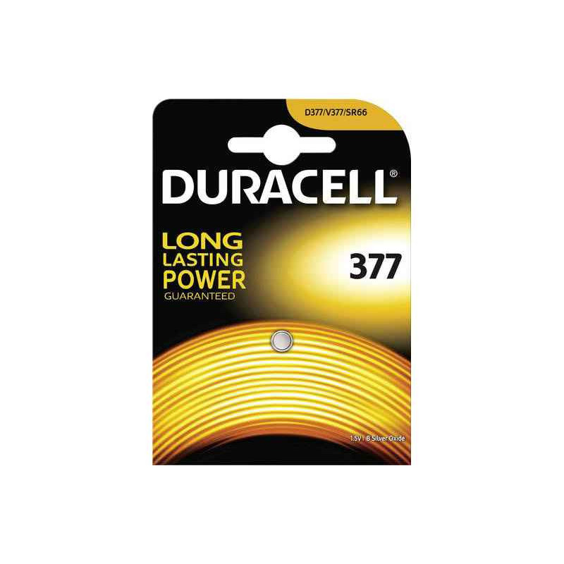 Pack de 1 piles bouton Duracell SR66. 376/377 Pack de 1 piles bouton Duracell SR66. 376/377