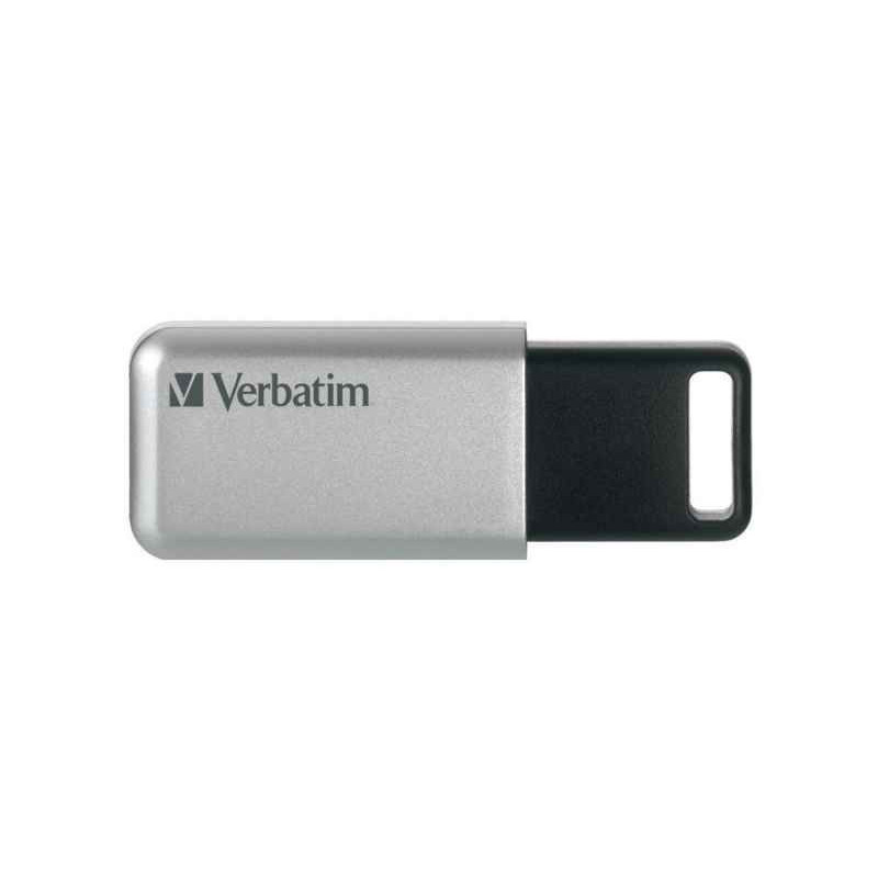Verbatim Secure Pro USB 3.0 Stick 64GB Silber AES Retail Blister 98666