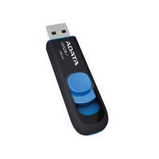ADATA USB-Stick 32GB DashDrive UV128  (black/blue) retail AUV128-32G-RBE
