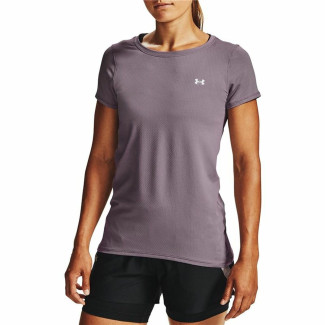 T-shirt à manches courtes femme Under Armour HeatGear Violet