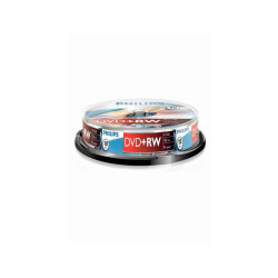 Philips DVD+RW 4.7Go 10pcs broche  4x DW4S4B10F/10
