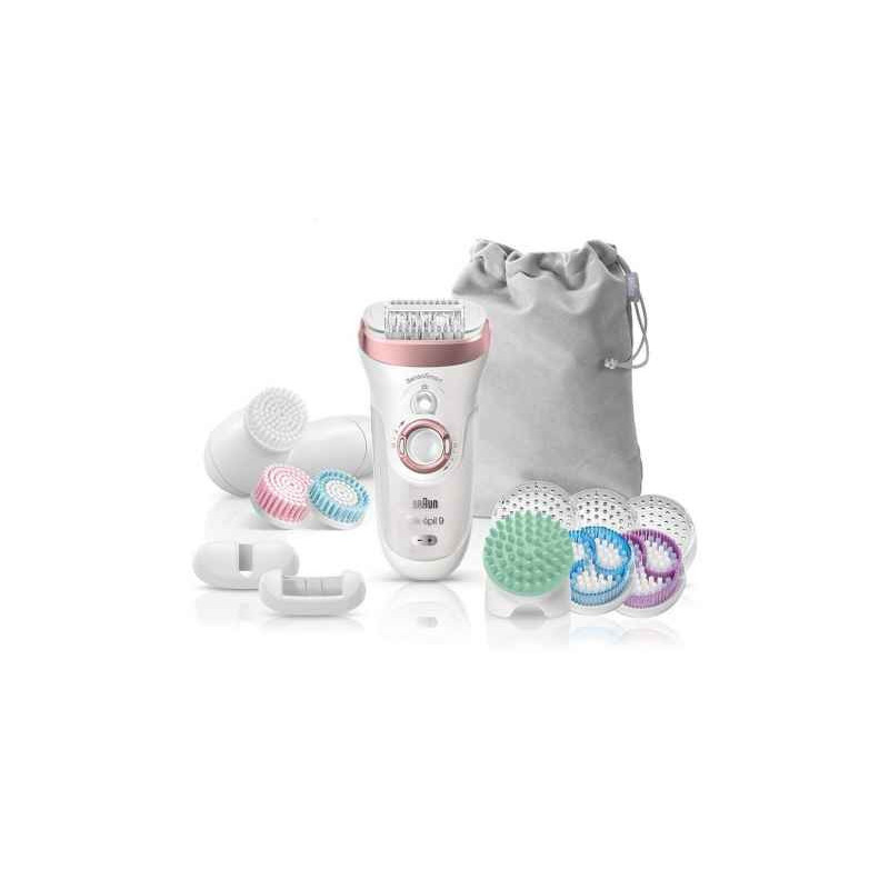 BRAUN Epilateur  Silk-épil 9 Skin-Spa 9-970 Rose