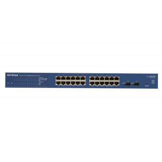 NETGEAR Smart switches Web manageables Pro Gigabit Ethernet 24 ports avec 2 ports SFP GS724T-400EUS