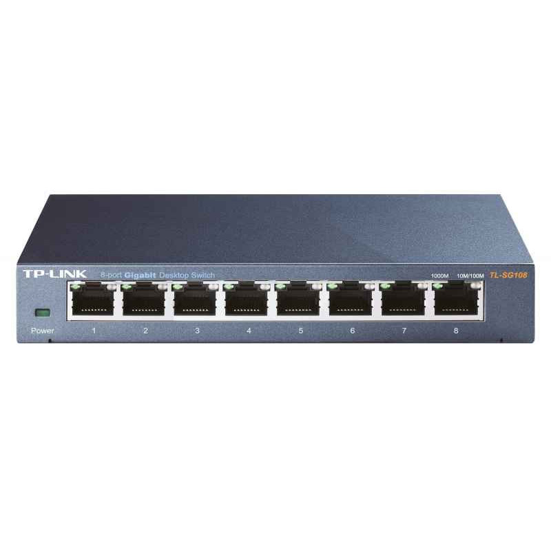 TP-Link Switcher Desktop 8-port 10/100M/1000M TL-SG108E TP-Link Switcher Desktop 8-port 10/100M/1000M TL-SG108E