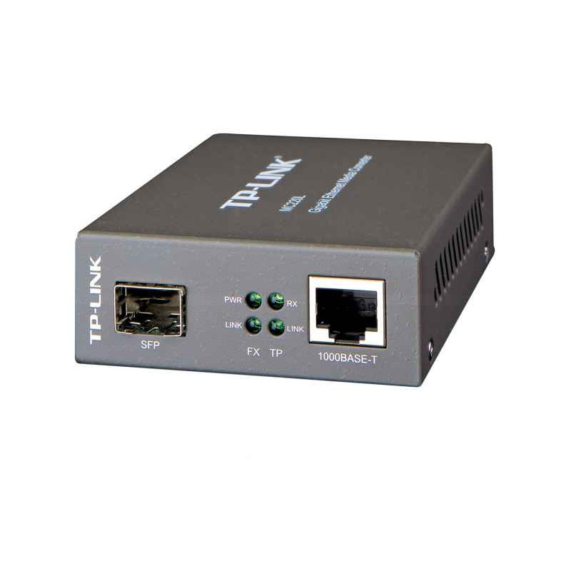 TP-LINK Gigabit SFP Media Converter convertisseur de support réseau MC220L TP-LINK Gigabit SFP Media Converter convertisseur de support réseau MC220L