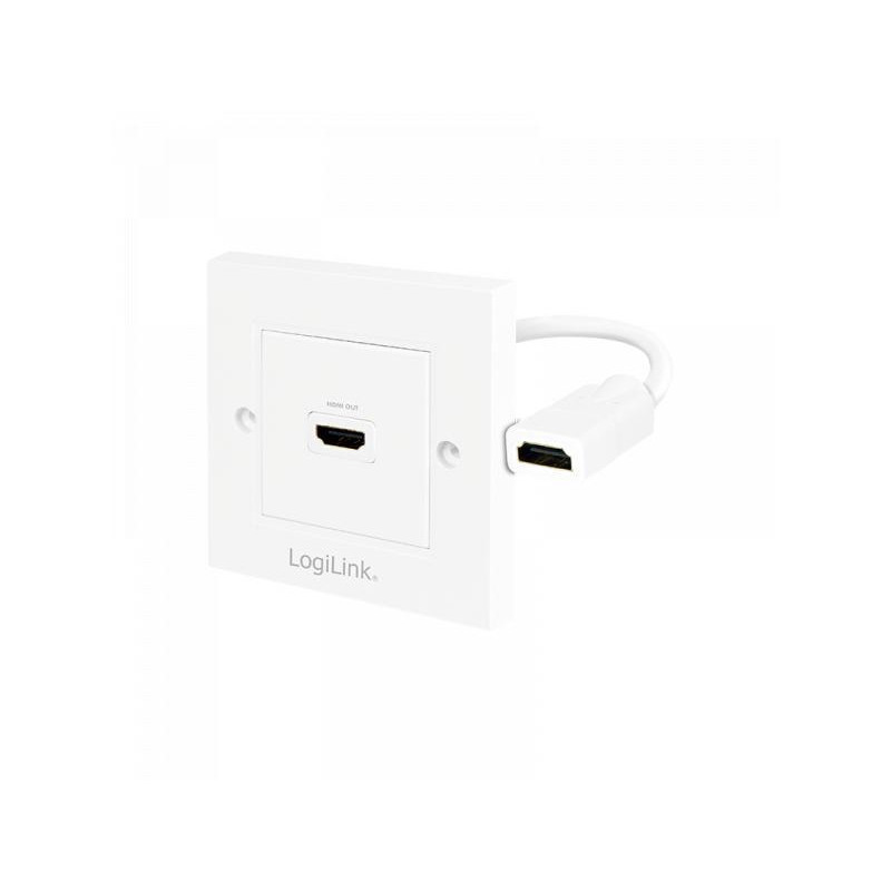 Plaque murale HDMI LogiLink avec 1x HDMI femelle (AH0014)