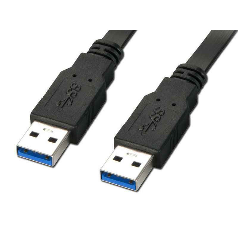 Reekin USB 3.0 Cable - Male-Male - 1.0 Meter (Noir) Reekin USB 3.0 Cable - Male-Male - 1.0 Meter (Noir)