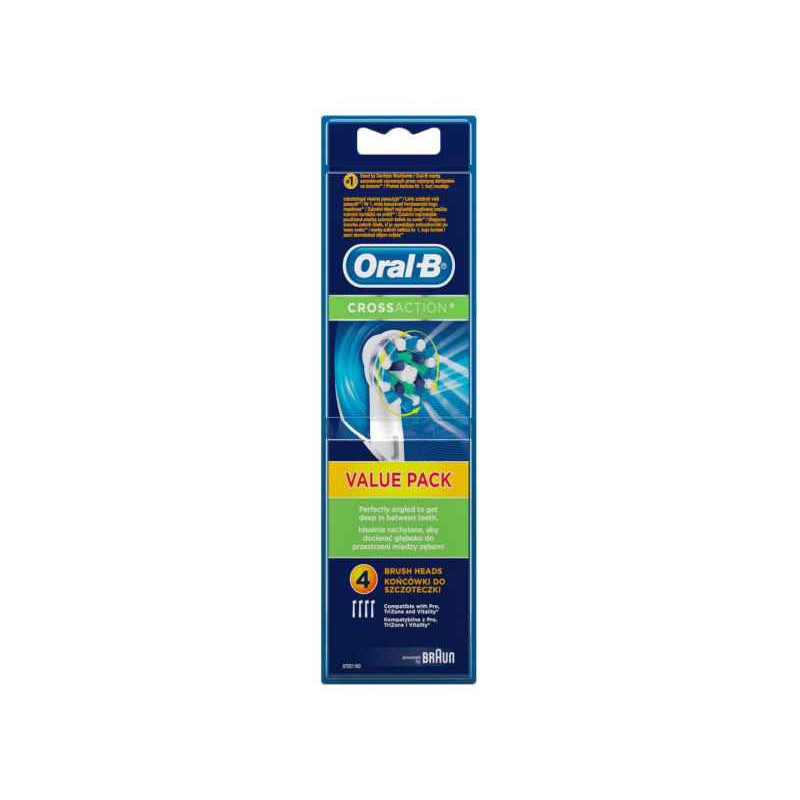 Oral-B Pack de 4 brossettes CrossAction EB50-4