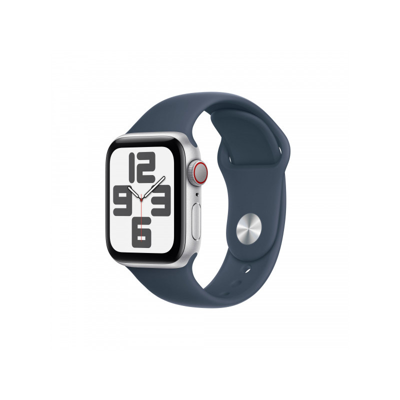 Apple Watch SE Alu. 40mm GPS+Cellular Silver Sport Band Blue S/M MRGJ3QF/A