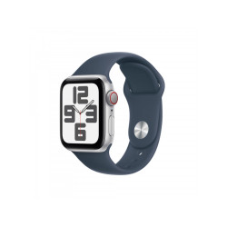 Apple Watch SE Alu. 40mm GPS+Cellular Silver Sport Storm Blue M/L MRGM3QF/A