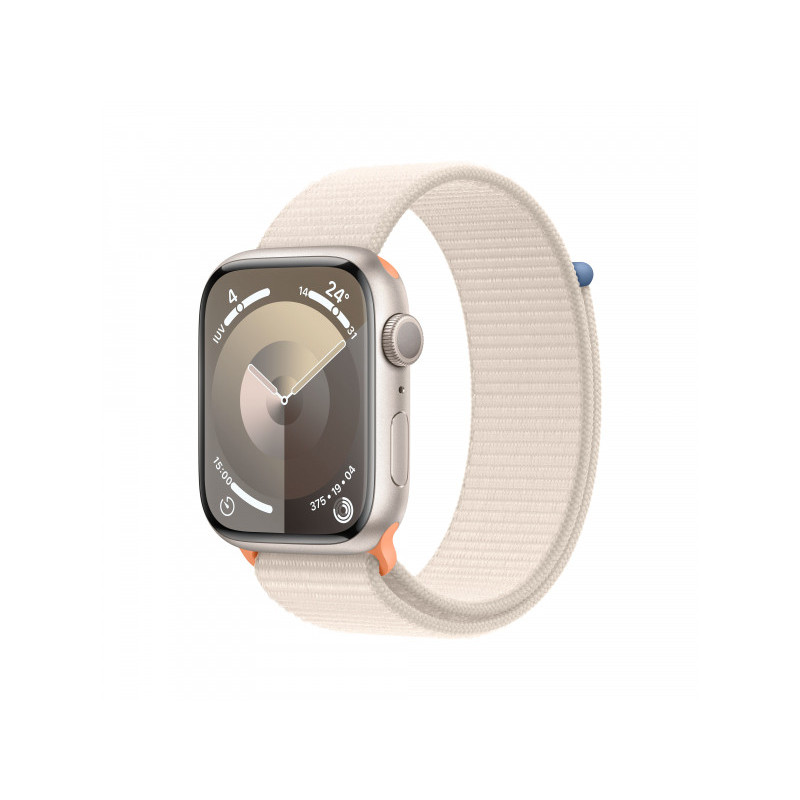 Apple Watch S9 Aluminium 45mm GPS Starlight Sport Loop MR983QF/A