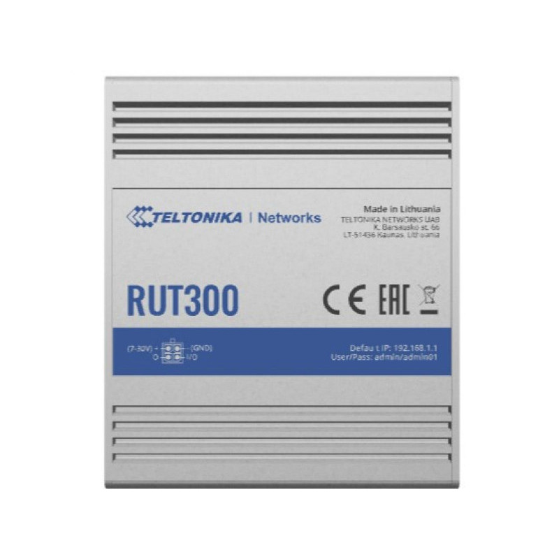 Teltonika - Ethernet WAN - Fast Ethernet - Métallique RUT300000000