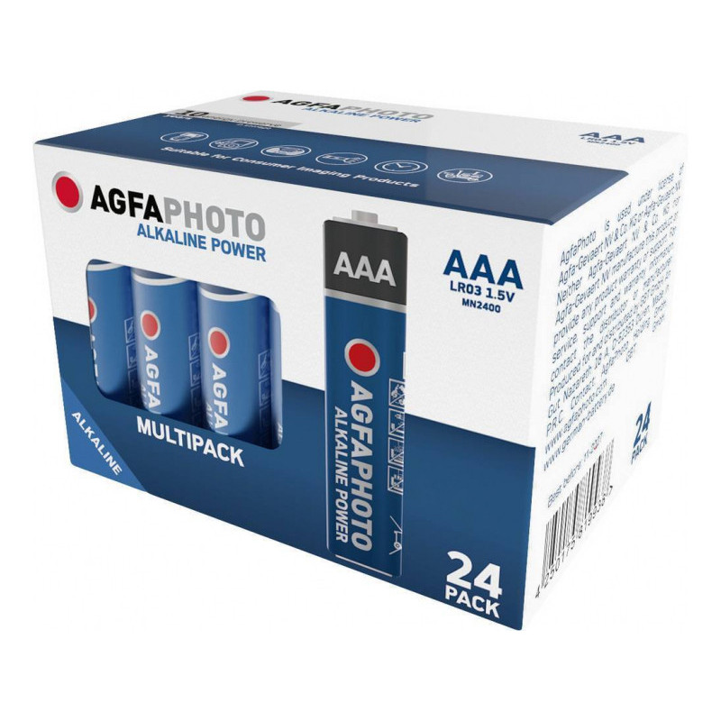 AGFAPHOTO Pack de 24 Piles Power Alkaline Micro AAA