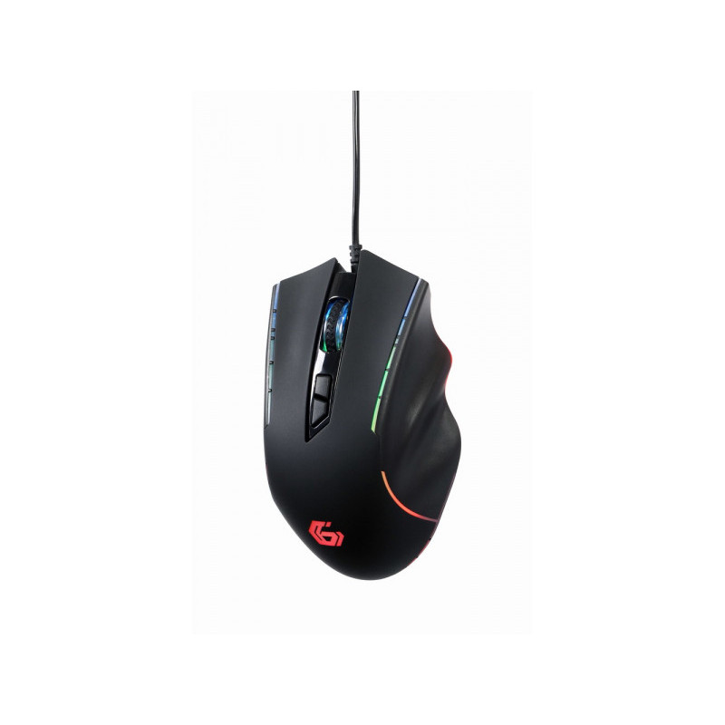 Gembird - Droitier - USB Type-A - 12000 DPI - Noir MUSG-RAGNAR-RX300 Gembird - Droitier - USB Type-A - 12000 DPI - Noir MUSG-RAGNAR-RX300