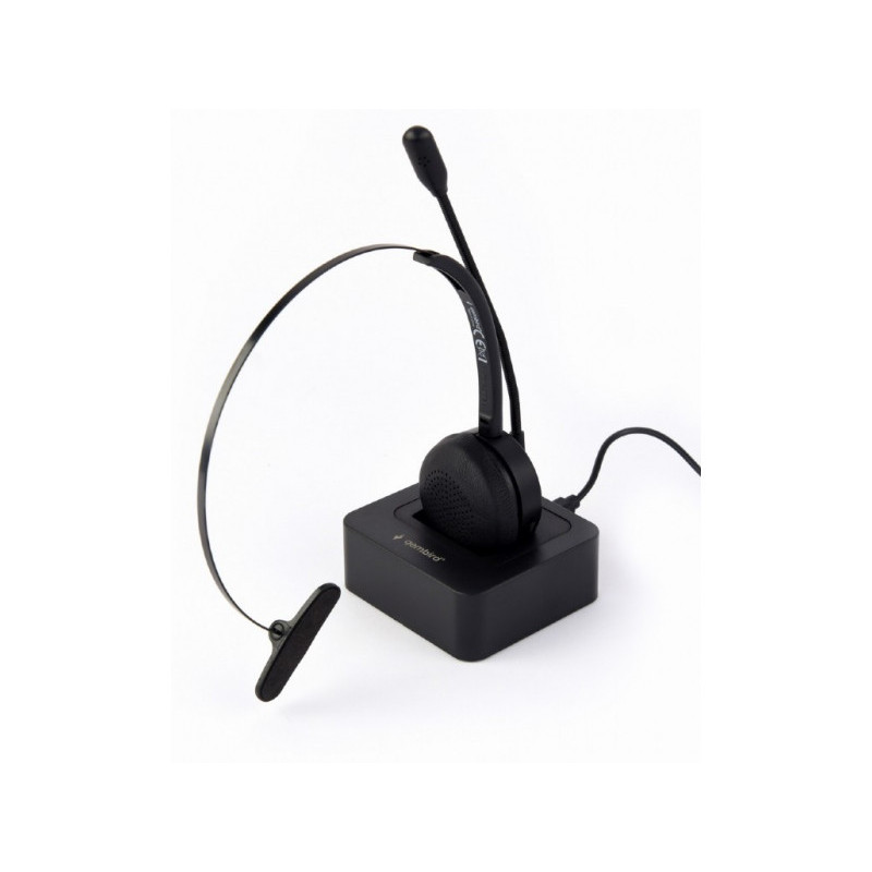 Gembird BT call center headset. mono. black Gembird BT call center headset. mono. black