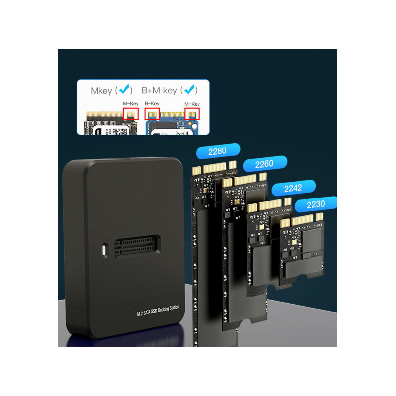 CableXpert USB Type-C M.2 SSD drive docking station. black - DD-U3M2 CableXpert USB Type-C M.2 SSD drive docking station. black - DD-U3M2