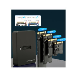 CableXpert USB Type-C M.2 SSD drive docking station. black - DD-U3M2