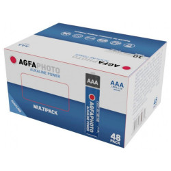 AGFAPHOTO Pack de 48 piles Micro AAA Alkaline Power