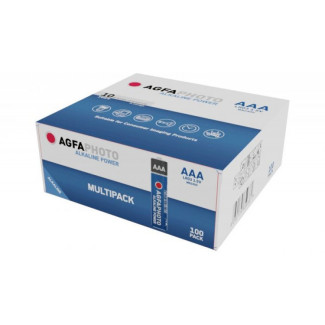 AGFAPHOTO Pack de 100 Piles Micro AAA Alkaline Power