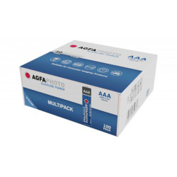 AGFAPHOTO Pack de 100 Piles Micro AAA Alkaline Power