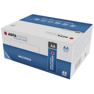 AGFAPHOTO Multipack de 48 piles Power Alkaline Mignon AA