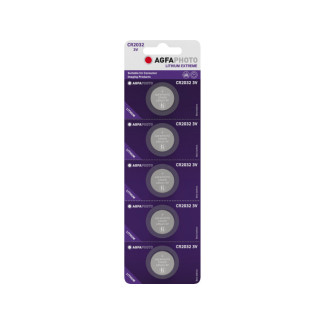 AGFAPHOTO Battery Lithium Extreme CR2032 3V (5-Pack)