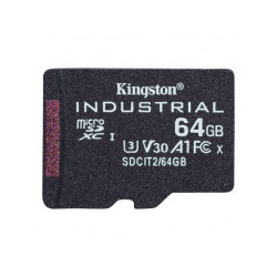 Kingston Industrial 64GB microSDXC  C10 A1 pSLC Single Card SDCIT2/64GBSP
