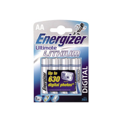 Energizer  Pack de 4 piles Ultimate Lithium AA
