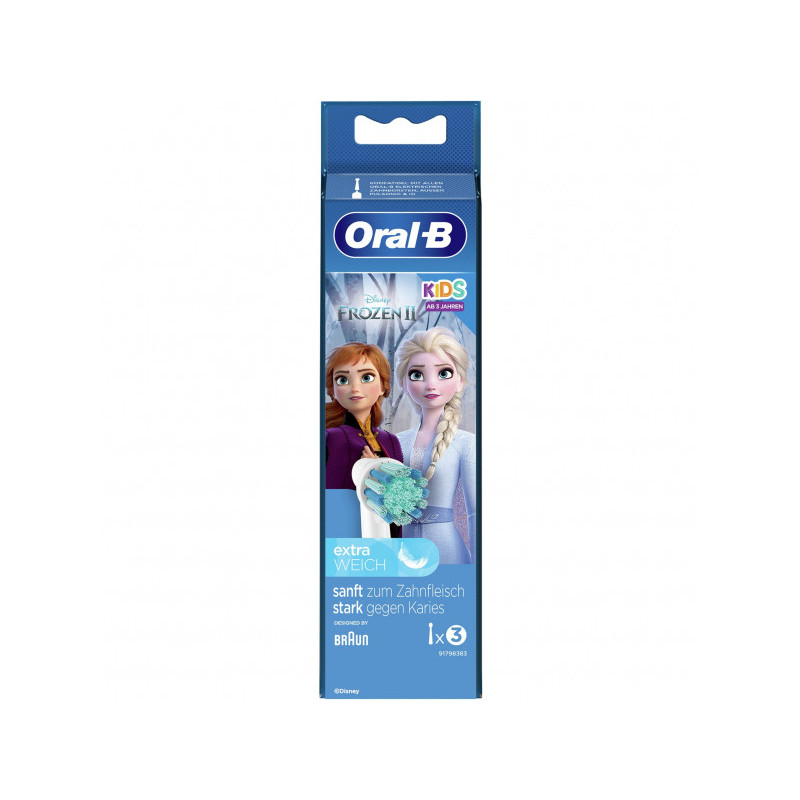 Oral-B Pack de 3 Têtes de brosse à dent Kids La Reine des Neiges II  EB10S-3 Frozen