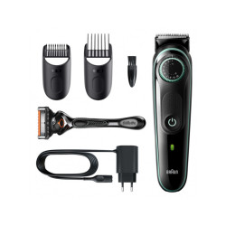 Braun Tondeuse à barbe 3 Noir/ Bleu Turquoise 4210201418139
