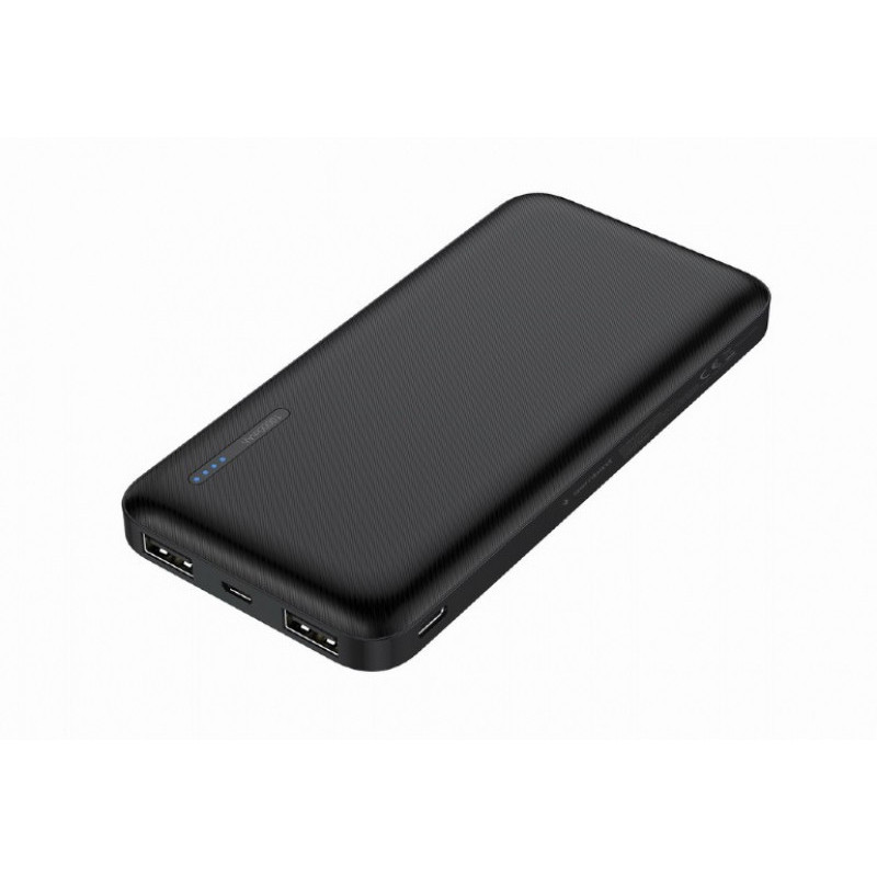 Gembird Powerbank 10.000 mAh 2x USB black PB10-01