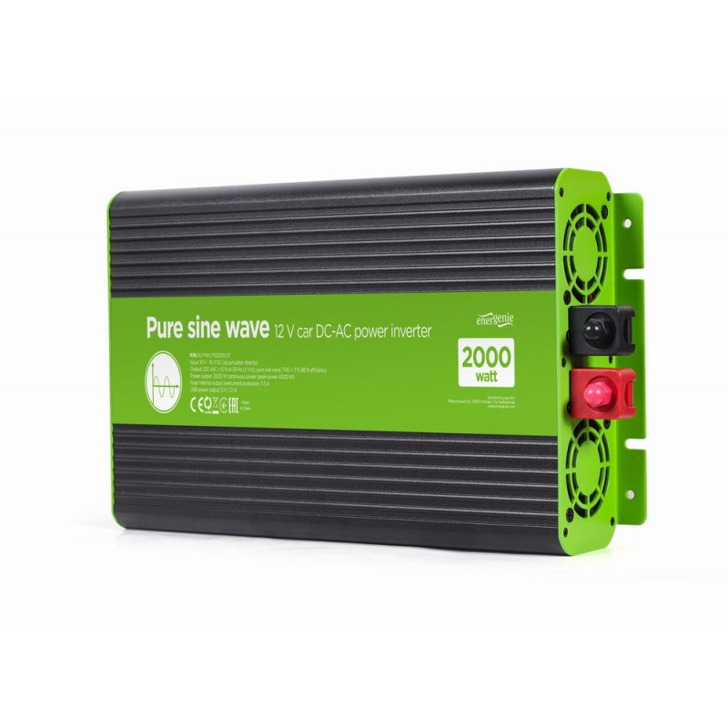 EnerGenie 12 V car DC-AC power inverter. 2000 W- EG-PWC-PS2000-01 EnerGenie 12 V car DC-AC power inverter. 2000 W- EG-PWC-PS2000-01
