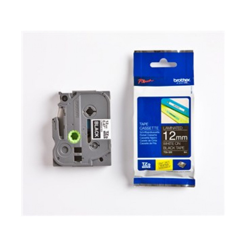 Brother TZe-335 - Ruban pour étiqueteuse Blanc sur noir 12 mm de large Brother TZe-335 - Ruban pour étiqueteuse Blanc sur noir 12 mm de large