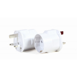 CableXpert AC Power Adapter EU Schuko Socket to UK Plug 13 A A-AC-EUFUKM-01